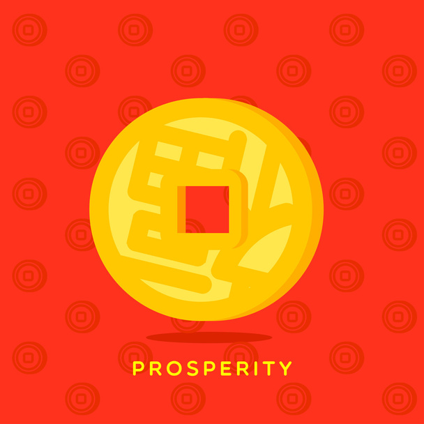 PROSPERITY WEALTH AND HAPPY - Vector, Image