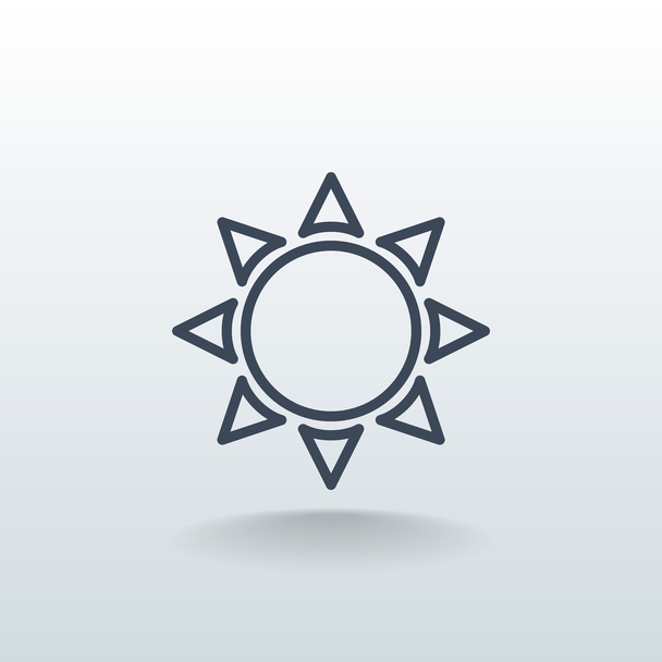 outline sun icon - Вектор, зображення
