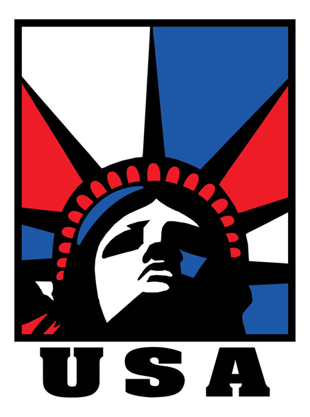 Statue of Liberty in Usa - Vector, afbeelding