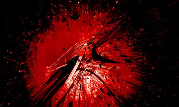 Red explosion background - Foto, Imagen