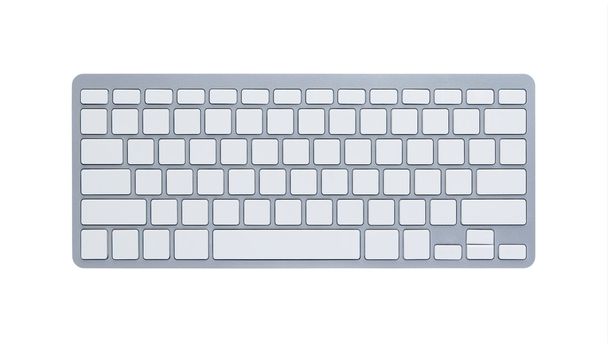 Blank computer keyboard with clipping path - Photo, Image