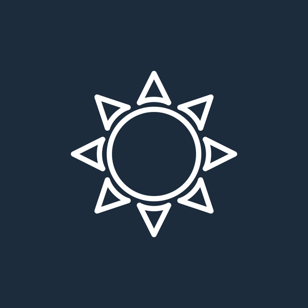 outline sun icon - Vektör, Görsel