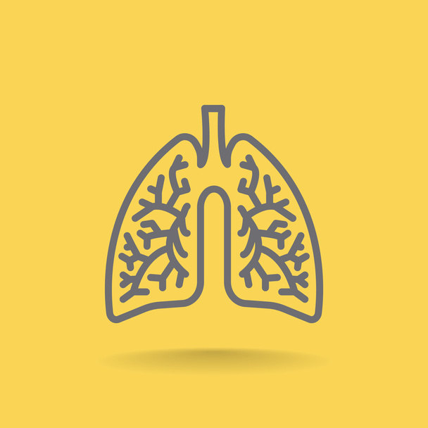 human lungs icon - Διάνυσμα, εικόνα