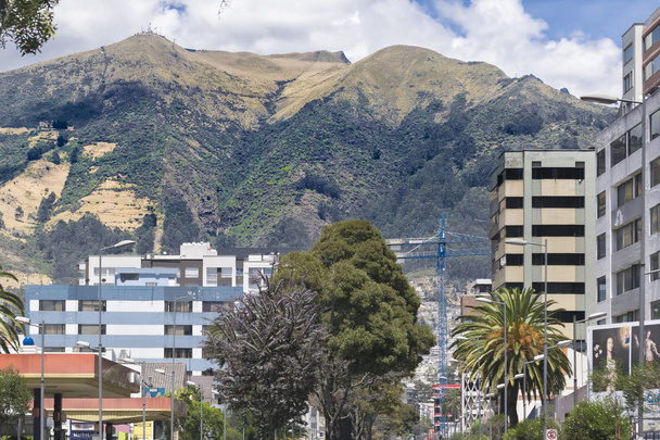Buildings and Mountains Urban Scene in Quito Ecuador - Photo, Image