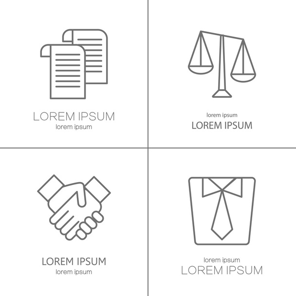 Logo vettoriale per studio legale, società giuridica
 - Vettoriali, immagini