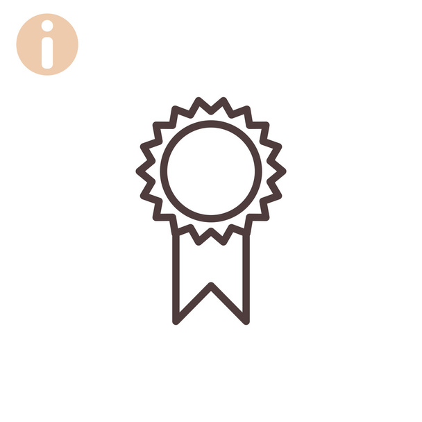 achievement medal icon - Vector, Image