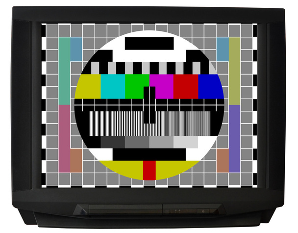 TV avec signal de test - Photo, image