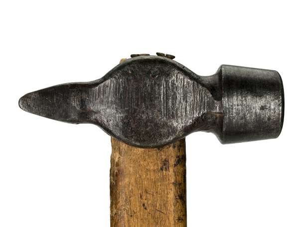Closeup of an old hammer - Foto, Imagen