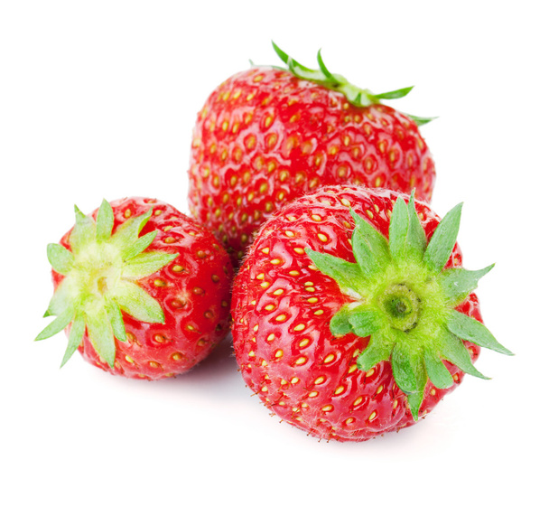 Τρία ώριμα φρούτα φράουλα - Φωτογραφία, εικόνα