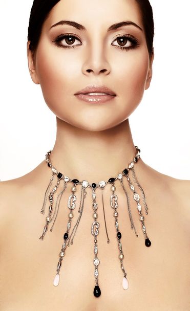 Young woman with necklace - Foto, Imagen