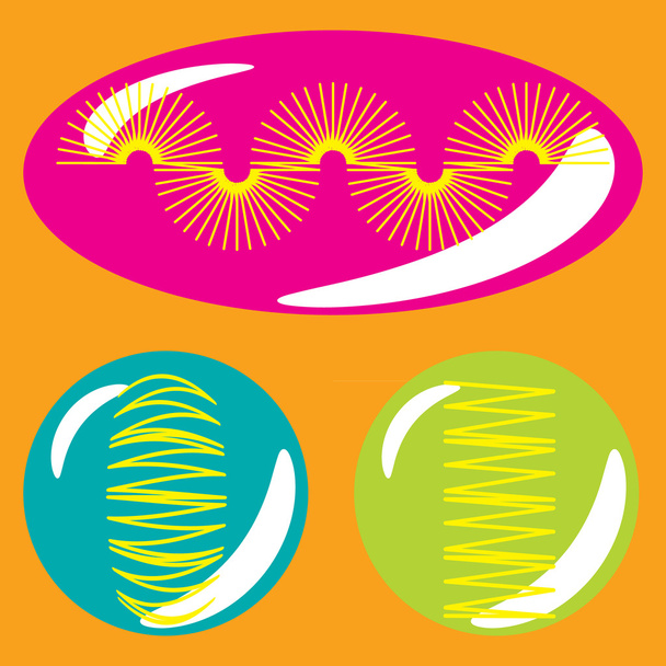 color images with springs - Vector, Image