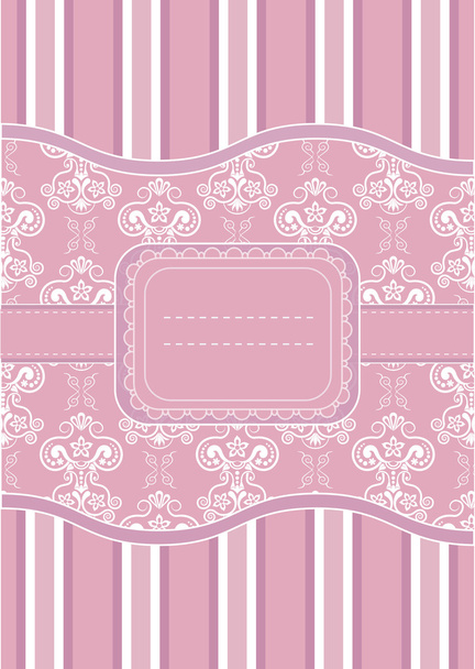 Template greeting card - Vector, Image
