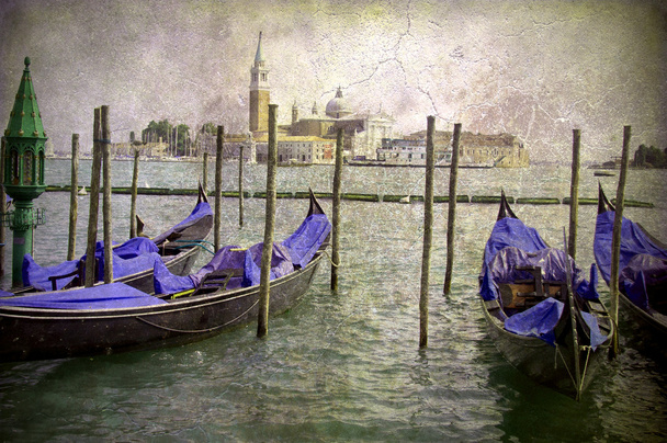 Old Painting Style Venice - Fotó, kép