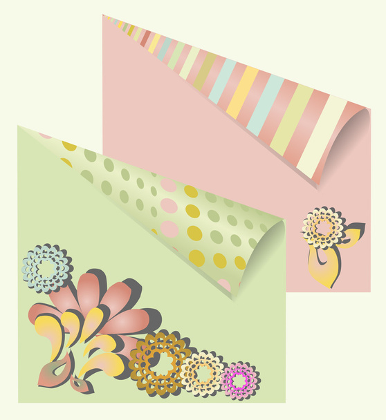 Greeting card template design - Vetor, Imagem