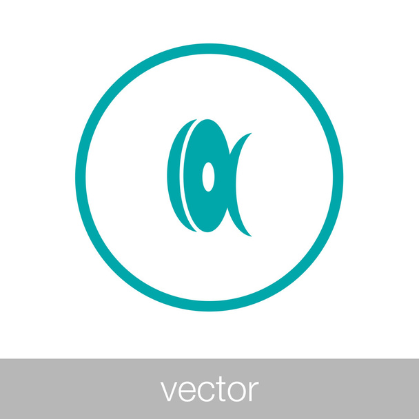 Video camera icon. Concept flat style design illustration icon. - Vector, Image