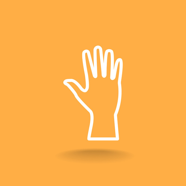 Human hand  web icon - Vettoriali, immagini
