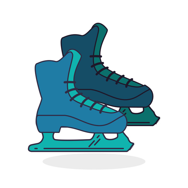 Conception icône de patinage
 - Vecteur, image