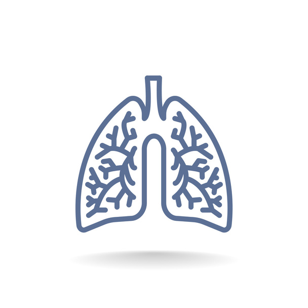 human lungs icon - Διάνυσμα, εικόνα