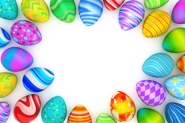 barevné velikonoční vajíčka pozadí - Fotografie, Obrázek