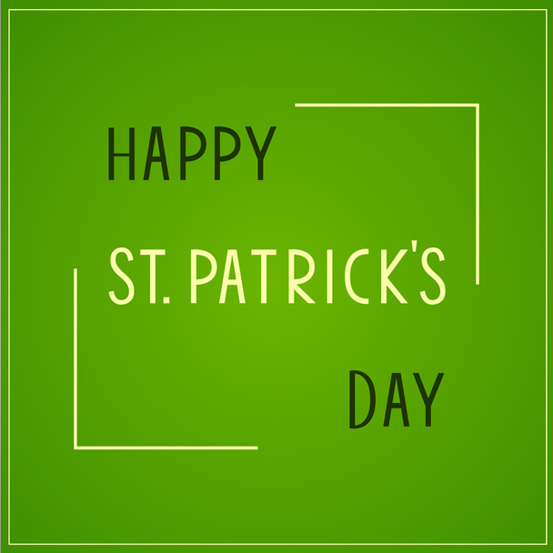 Vector Illustration of a St. Patrick's Day Background.Typographic poster. - Διάνυσμα, εικόνα