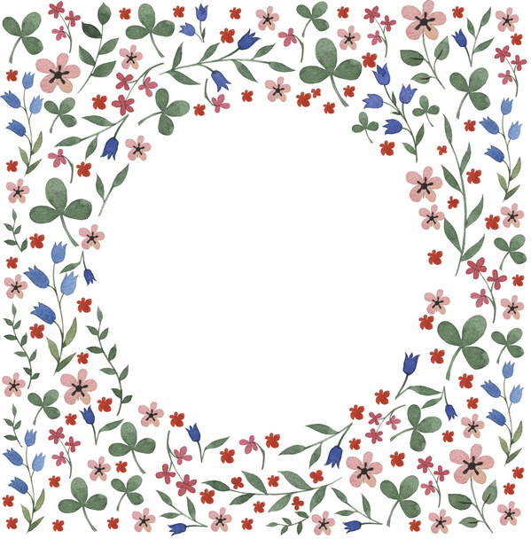 floral arrangement, watercolor, background - Photo, image