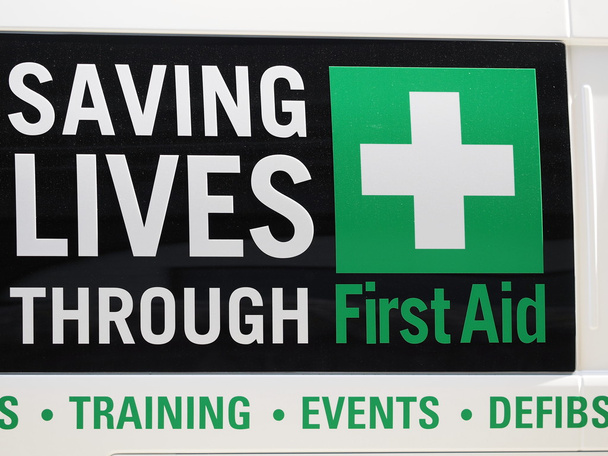 Saving lives through first aid signage - Photo, Image