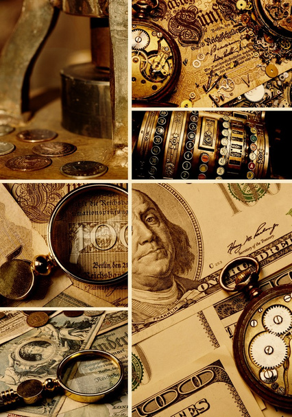 Geld-Collage - Foto, Bild