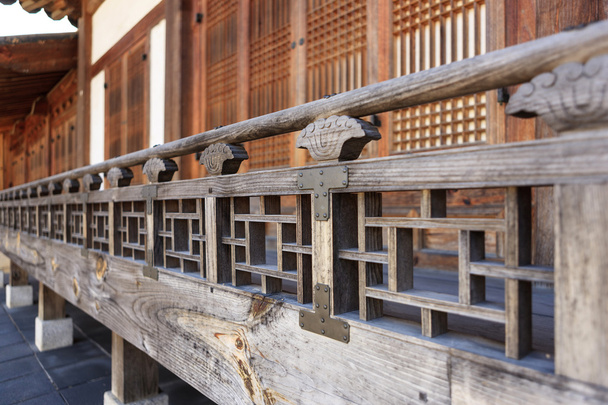 coreano tradicional madeira casa 'HanOk' close up
 - Foto, Imagem