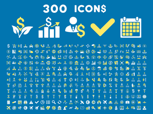300 Flat Vector Business Icons - Vector, Image