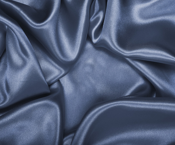 Smooth elegant grey silk or satin as background  - Фото, зображення