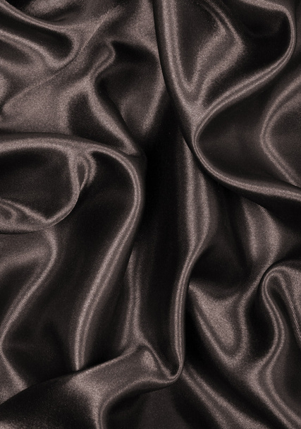 Smooth elegant brown silk or satin texture as background. In Sep - Foto, afbeelding
