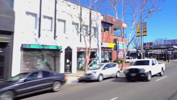 Driving Past Businesses on Melrose Avenue - Záběry, video