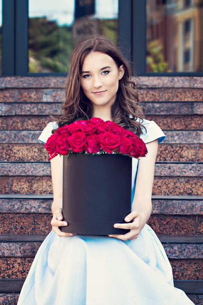 The bouquet of red roses - Fotoğraf, Görsel