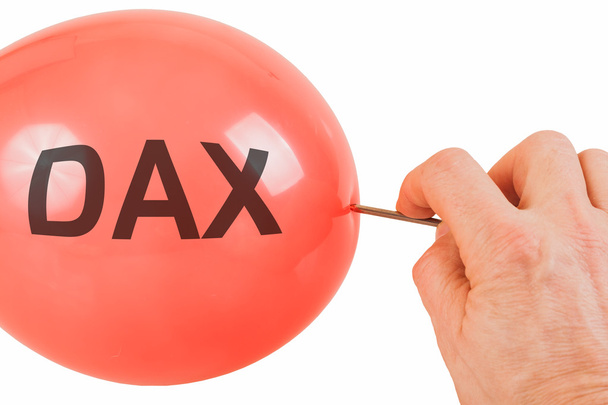 Éclatement de la bulle de l'indice DAX German Share Index
 - Photo, image
