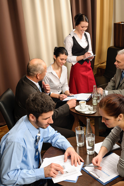 Business meeting dealing at restaurant - Photo, Image