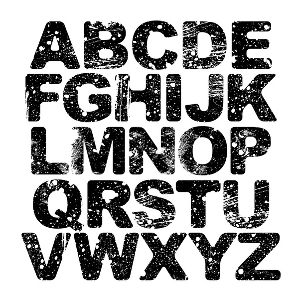 lettersalphabet, letters filled with pattern - Vektori, kuva