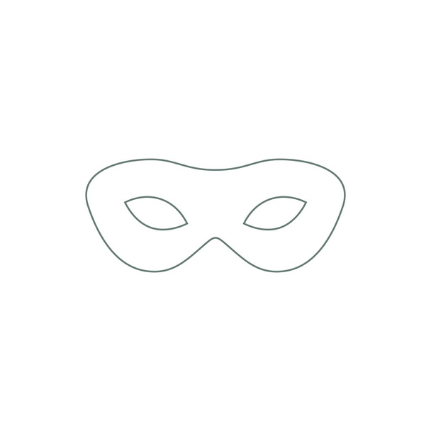 Theatrical mask icon. Concept flat style design illustration icon. - Photo, Image
