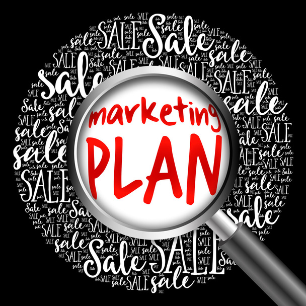 Marketing Plan sale word cloud - Valokuva, kuva