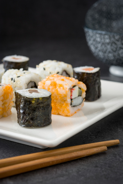 Sushi. Japanese food - Fotoğraf, Görsel