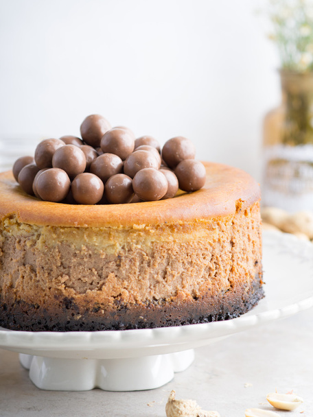 Cheesecake σοκολάτας με φυστικοβούτυρο - Φωτογραφία, εικόνα