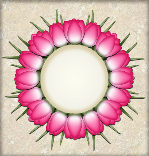 Tulpenkreis - Foto, Bild