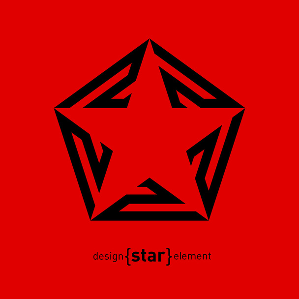 abstract star logo - Wektor, obraz