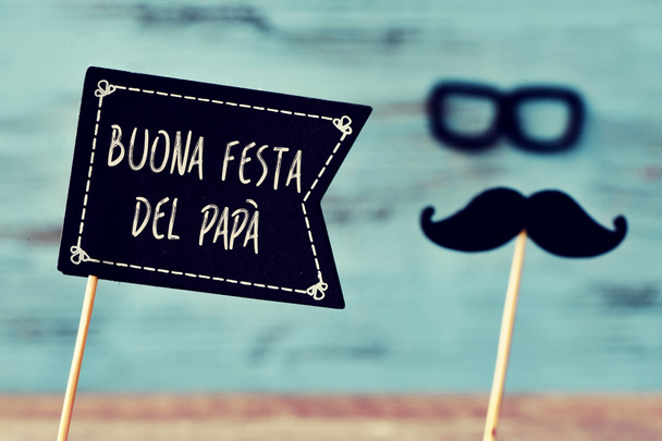 text buona festa del papa, happy fathers day in italian - Photo, Image