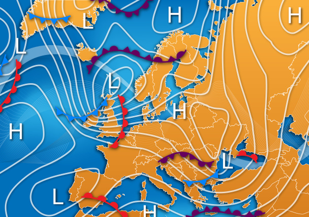Carte météorologique européenne
 - Photo, image