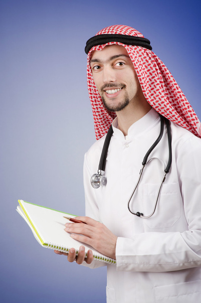 Arab doctor in studio shooting - Photo, Image