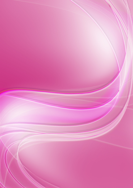Αφηρημένη ροζ φόντο με καμπύλες, ροή γραμμές - Φωτογραφία, εικόνα