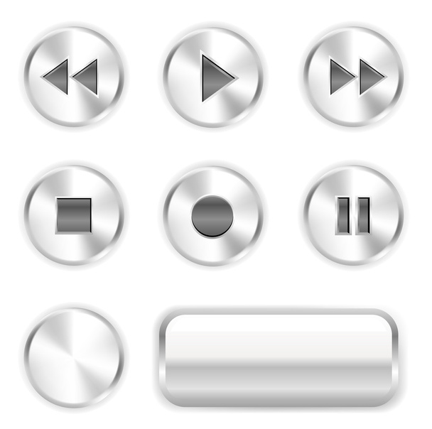 Player buttons - Vector, imagen
