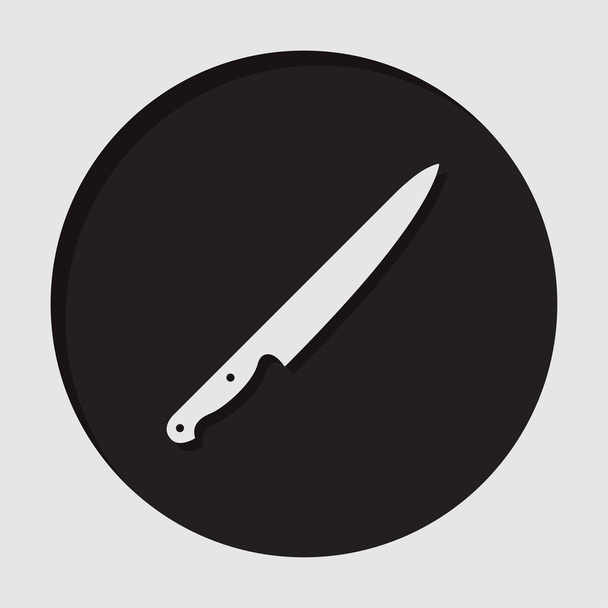 εικονίδιο πληροφόρησης - μαχαίρι κουζίνας - Διάνυσμα, εικόνα