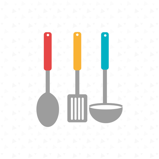 projekt kuchni utencils - Wektor, obraz