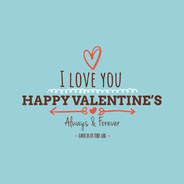 Happy Valentine Day - Vector, Imagen